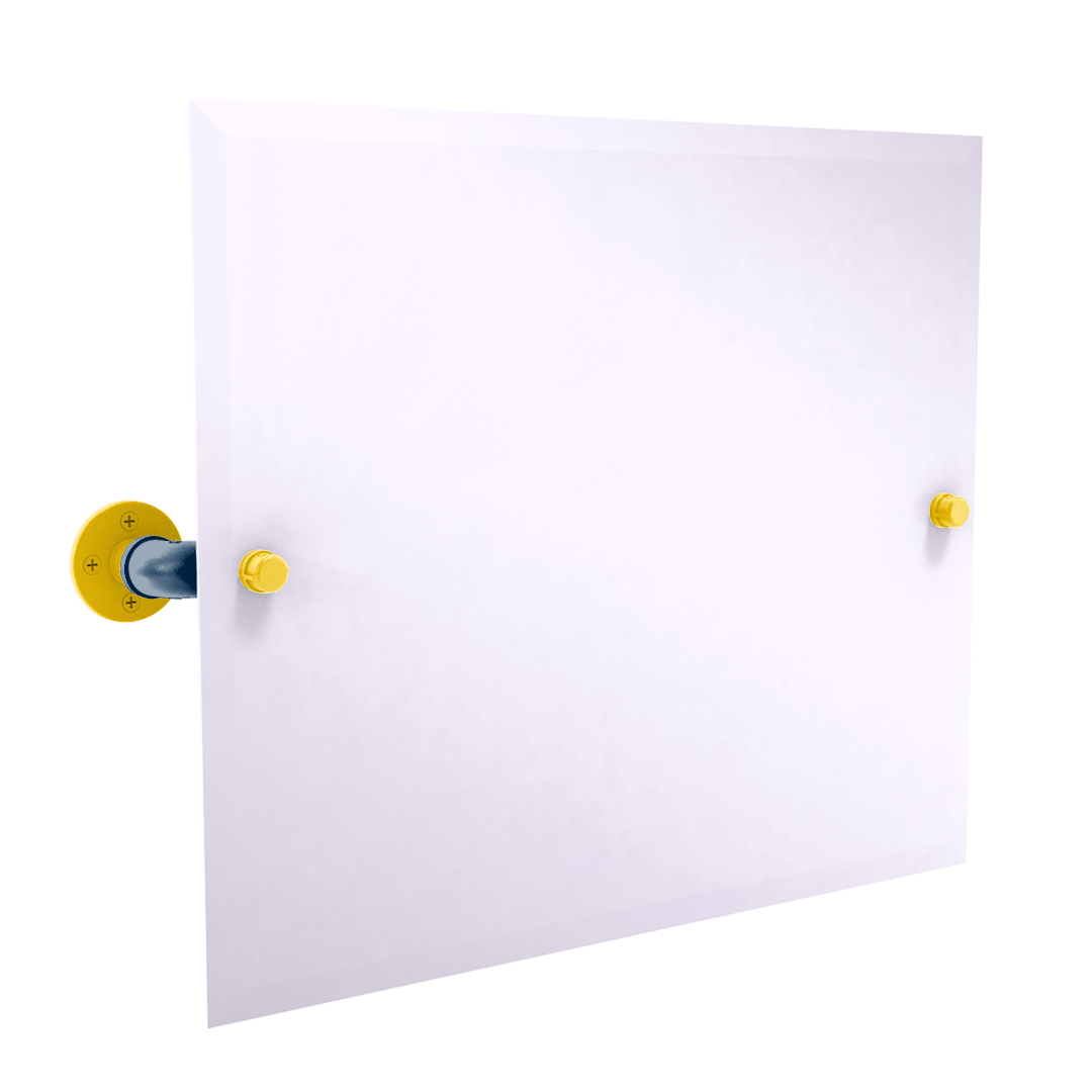 Collegiate Collection Landscape Rectangular Wall Mounted Tilt Mirror Great Lakes Maize and Blue Edition