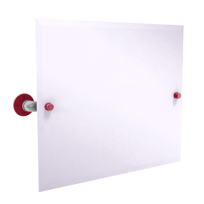 Collegiate Collection Landscape Rectangular Wall Mounted Tilt Mirror Pullman Crimson and Gray Edition