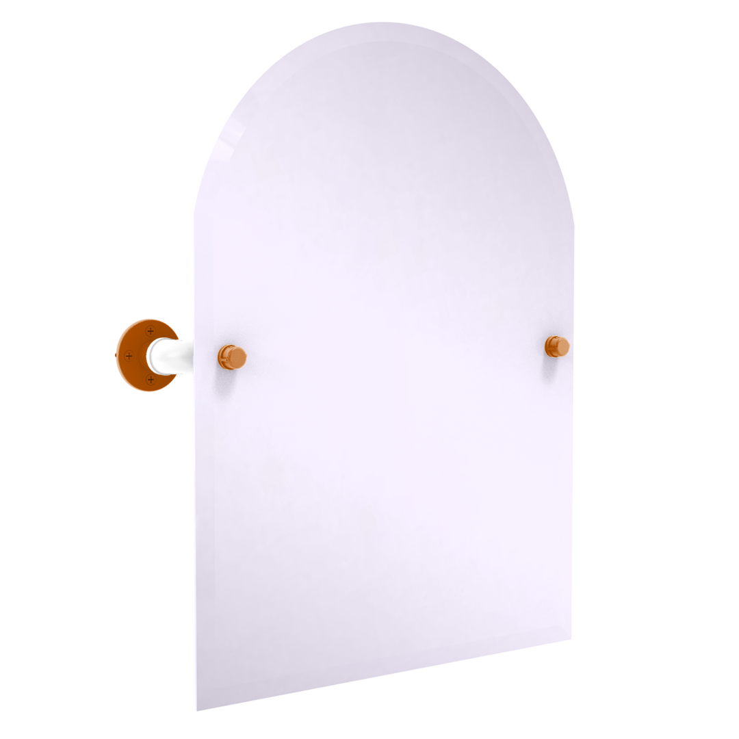 Collegiate Collection Frameless Arched Top Wall Mounted Tilt Mirror Austin Game Day Edition