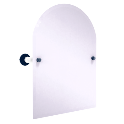 Collegiate Collection Frameless Arched Top Wall Mounted Tilt Mirror Keystone State Blue and White Edition