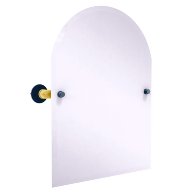 Collegiate Collection Frameless Arched Top Wall Mounted Tilt Mirror South Bend Game Day Edition