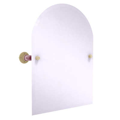 Collegiate Collection Frameless Arched Top Wall Mounted Tilt Mirror Tallahassee Garnet and Gold Edition