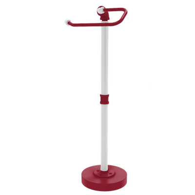 Collegiate Collection Freestanding Euro Style Toilet Tissue Stand Fayetteville Red and White Edition