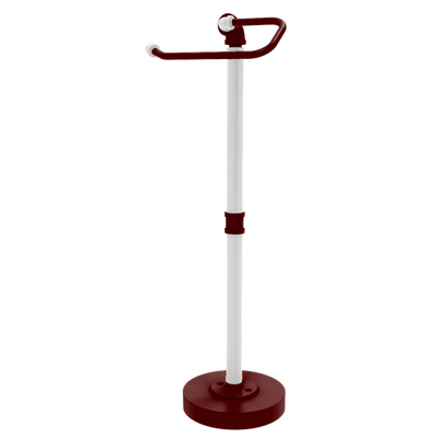 Collegiate Collection Freestanding Euro Style Toilet Tissue Stand College Station Maroon and White Edition