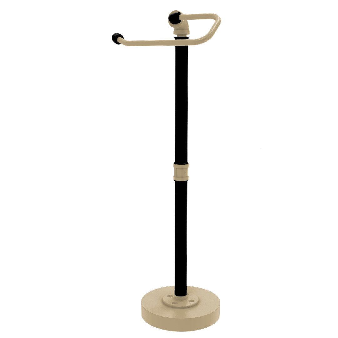 Collegiate Collection Freestanding Euro Style Toilet Tissue Stand West Lafayette Black and Gold Edition