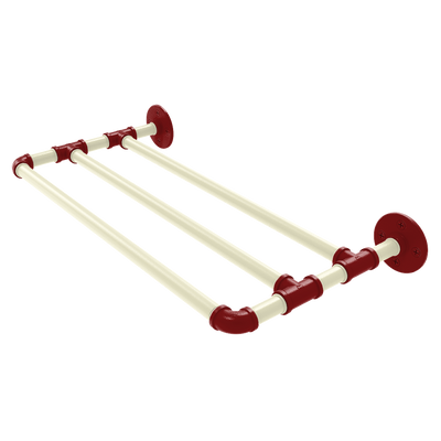Collegiate Collection Wall Mounted Towel Shelf Norman Crimson and Cream Edition