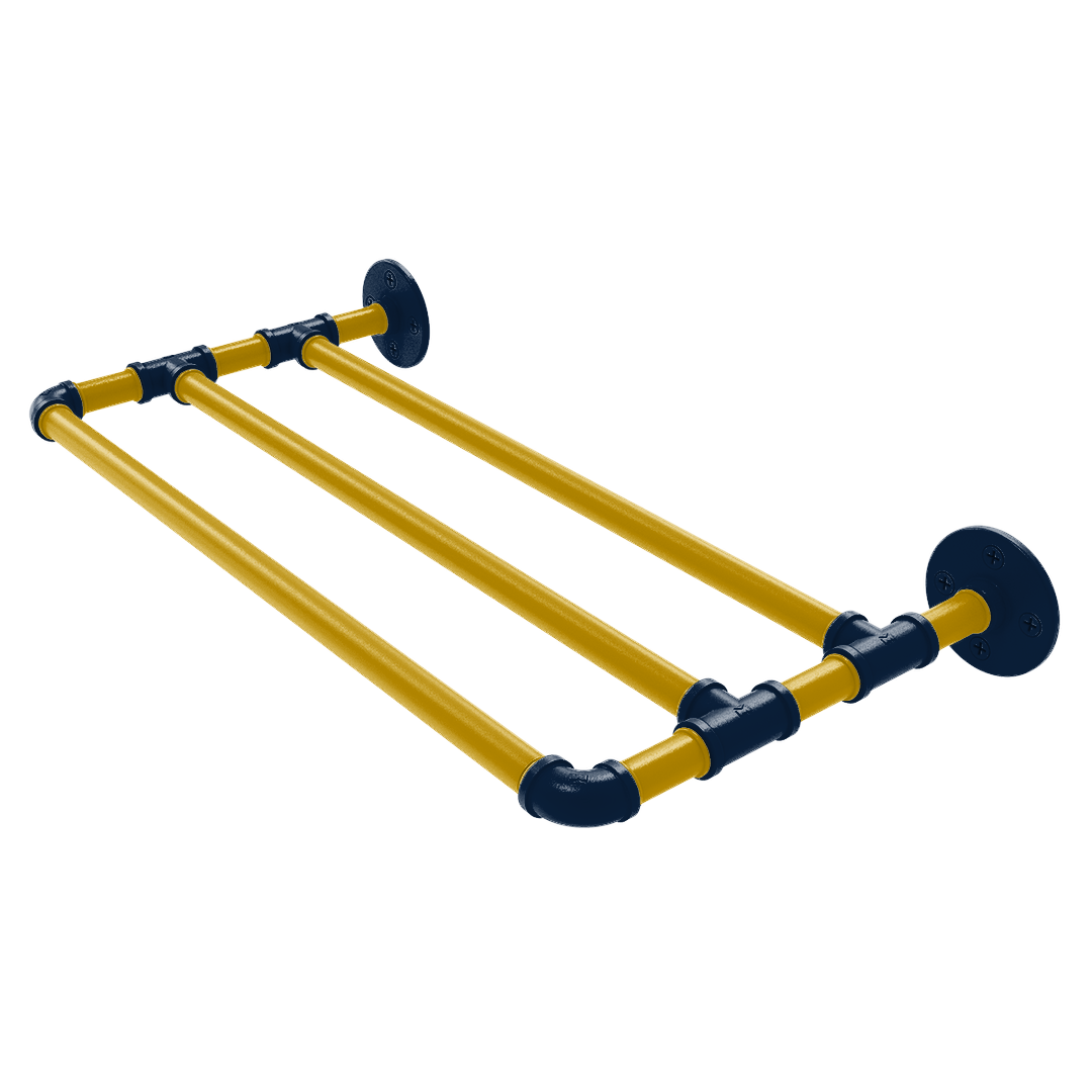 Collegiate Collection Wall Mounted Towel Shelf South Bend Game Day Edition