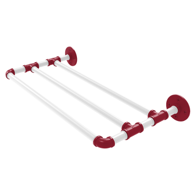 Collegiate Collection Wall Mounted Towel Shelf Fayetteville Red and White Edition