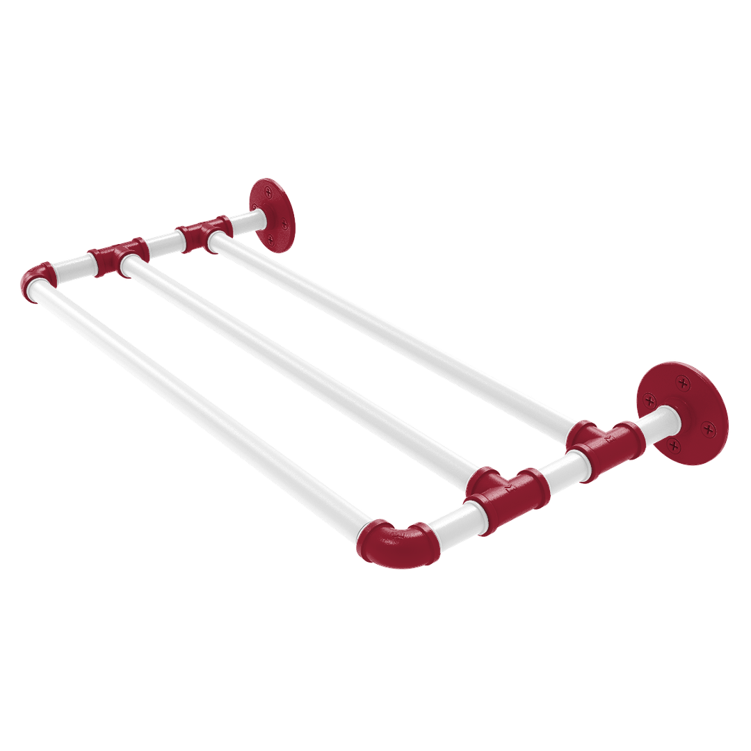 Collegiate Collection Wall Mounted Towel Shelf Fayetteville Red and White Edition