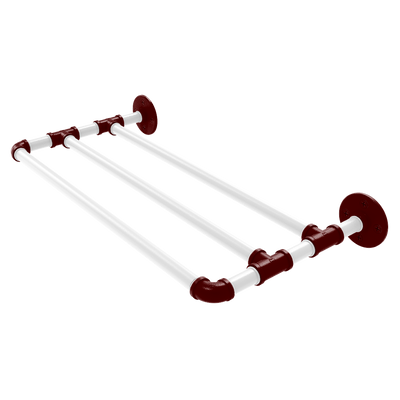 Collegiate Collection Wall Mounted Towel Shelf College Station Maroon and White Edition