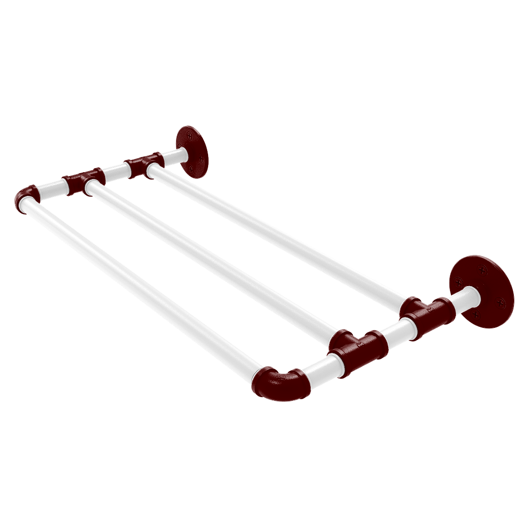 Collegiate Collection Wall Mounted Towel Shelf College Station Maroon and White Edition