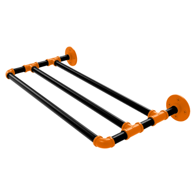 Collegiate Collection Wall Mounted Towel Shelf Stillwater Orange and Black Edition