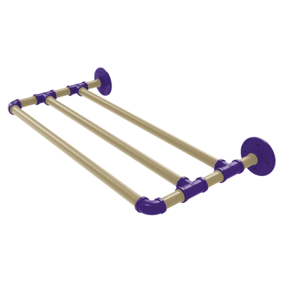 Collegiate Collection Wall Mounted Towel Shelf Seattle Purple and Gold Edition