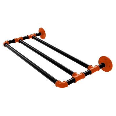 Collegiate Collection Wall Mounted Towel Shelf Corvallis Orange and Black Edition