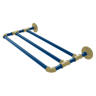 Collegiate Collection Wall Mounted Towel Shelf Atlanta Gold and White Edition