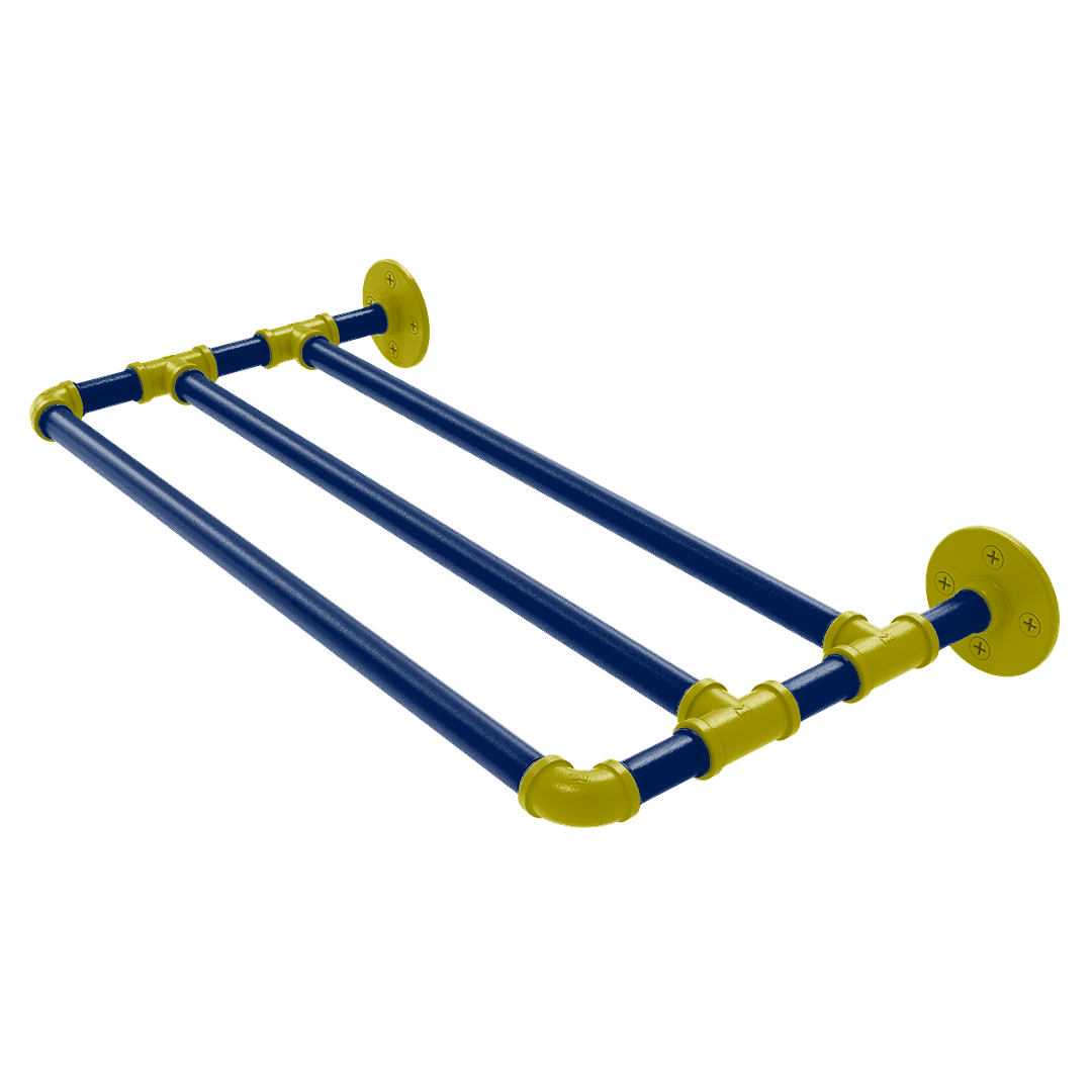 Collegiate Collection Wall Mounted Towel Shelf Steel City Game Day Edition