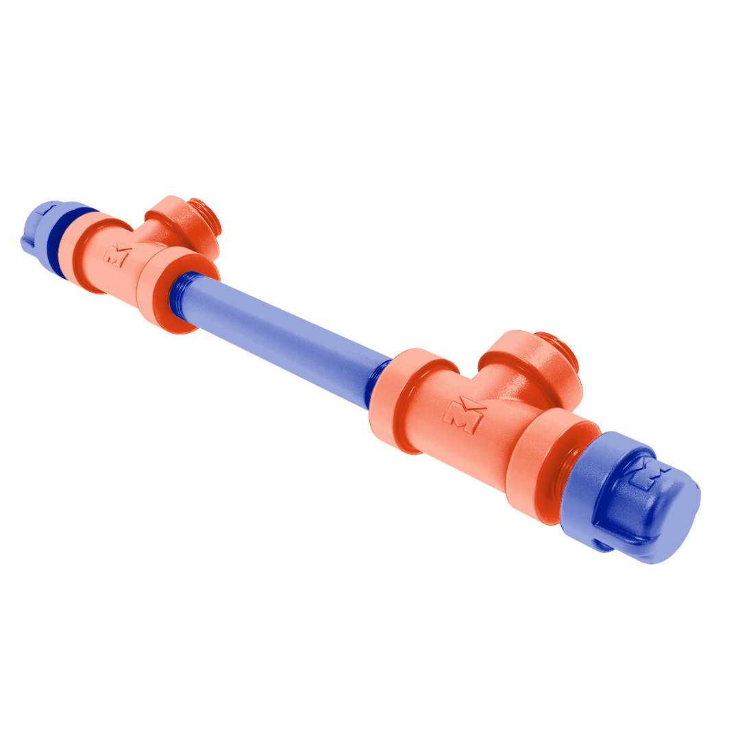 Collegiate Collection 7 Inch Overall Cabinet Pull Swamp Blue and Orange Edition