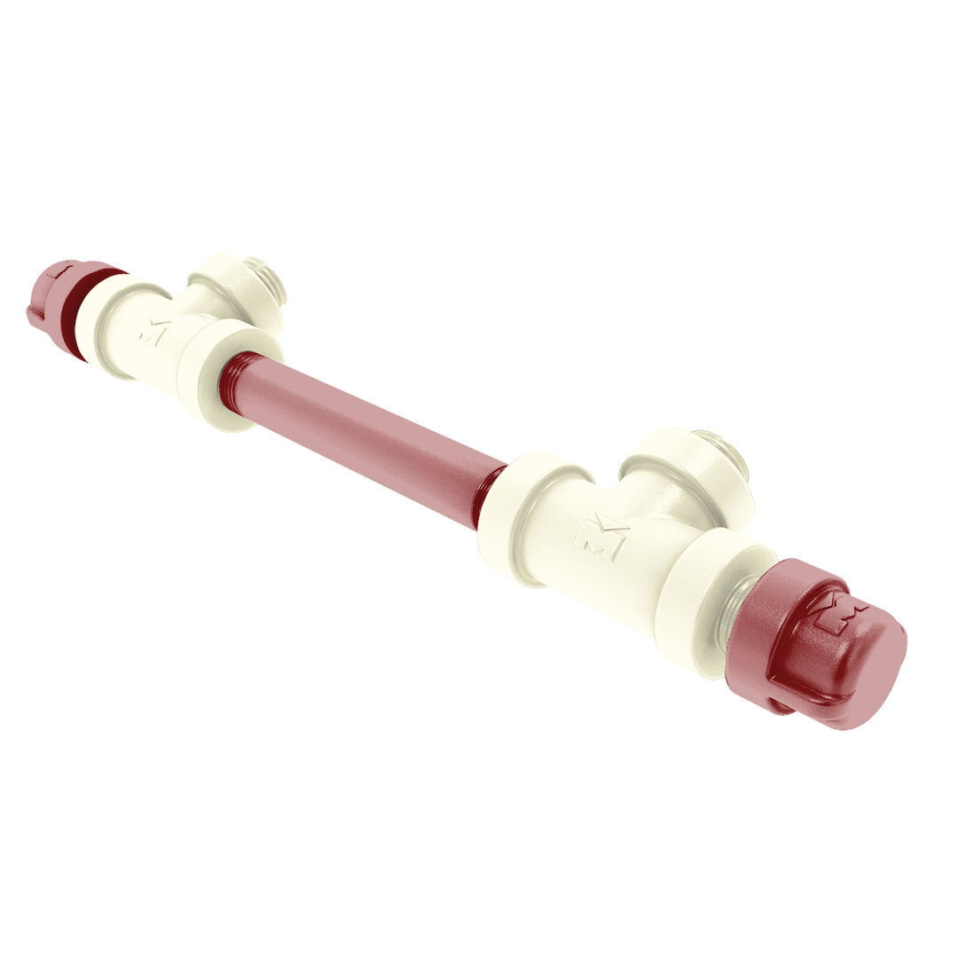 Collegiate Collection 7 Inch Overall Cabinet Pull Norman Crimson and Cream Edition