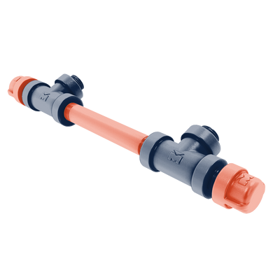Collegiate Collection 7 Inch Overall Cabinet Pull Champaign Orange and Blue Edition