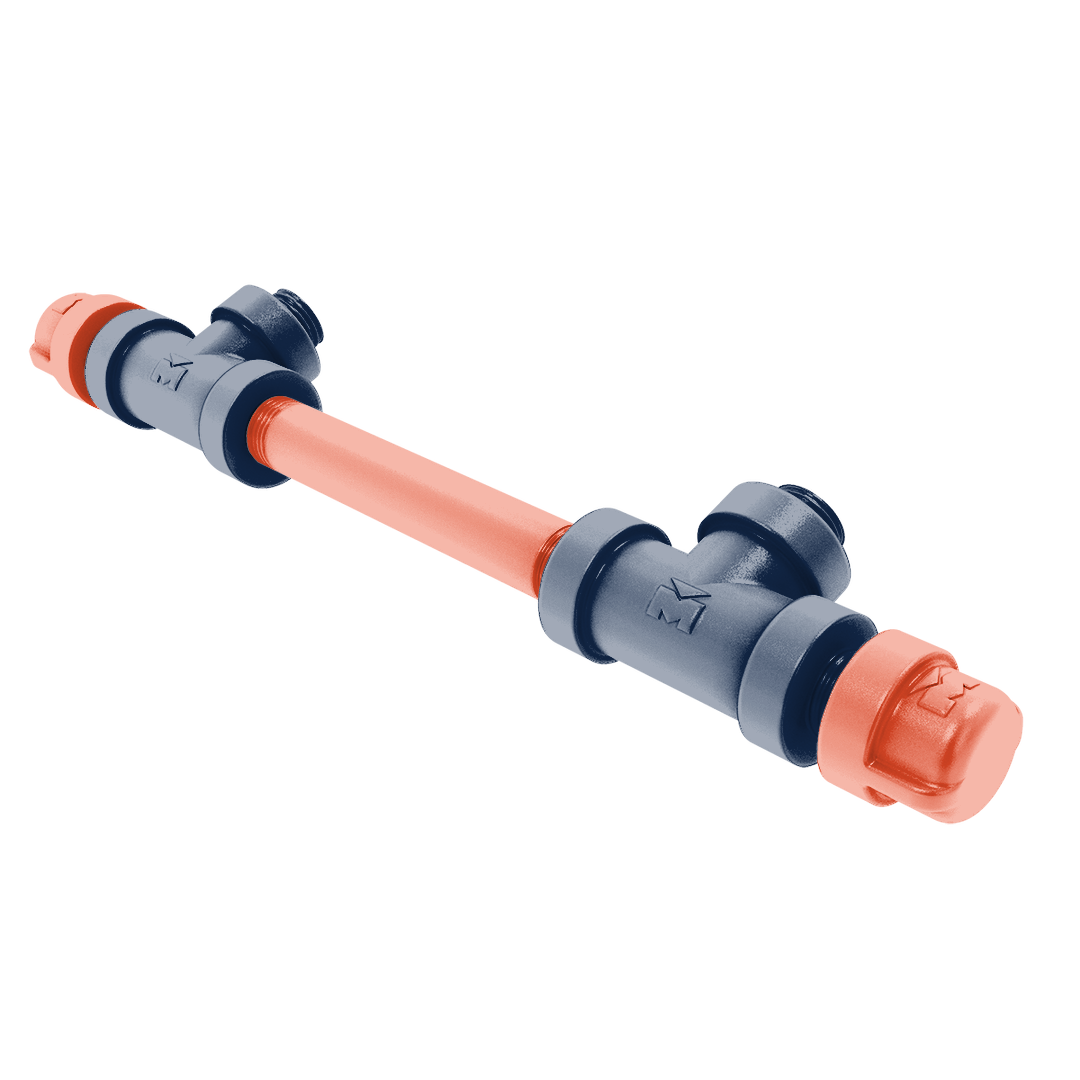 Collegiate Collection 7 Inch Overall Cabinet Pull Champaign Orange and Blue Edition