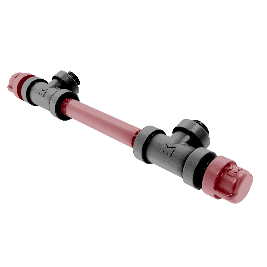 Collegiate Collection 7 Inch Overall Cabinet Pull Columbia Garnet and Black Edition