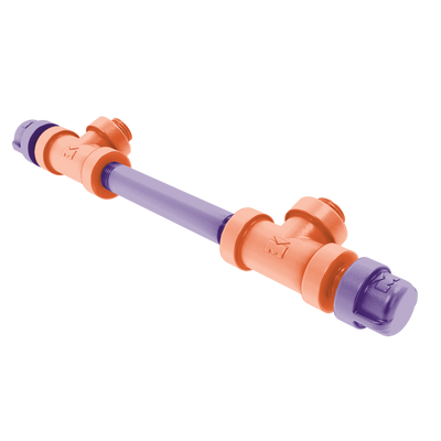 Collegiate Collection 7 Inch Overall Cabinet Pull Foothills Orange and Purple Edition