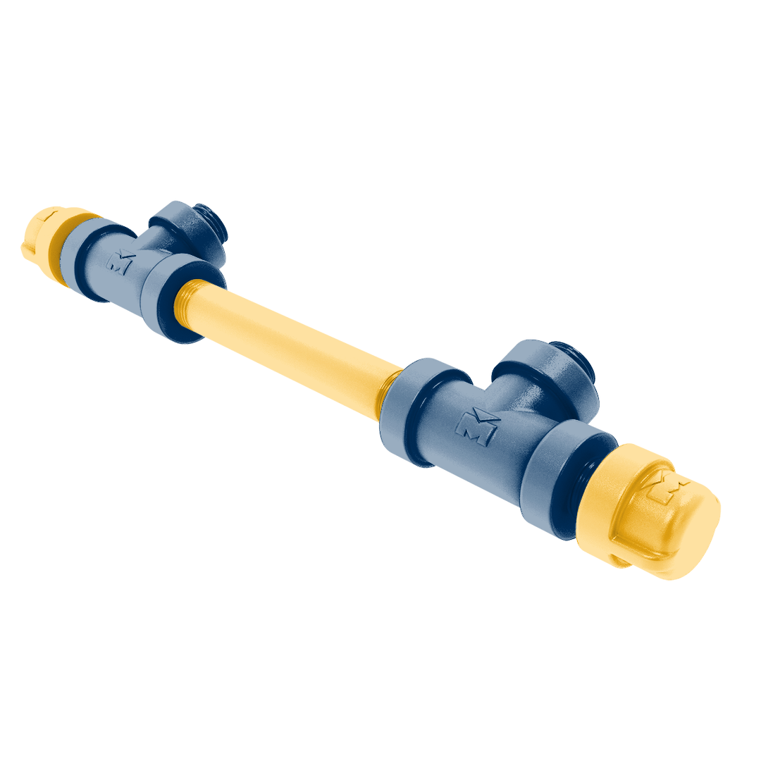 Collegiate Collection 7 Inch Overall Cabinet Pull Bay Area Blue and Gold Edition