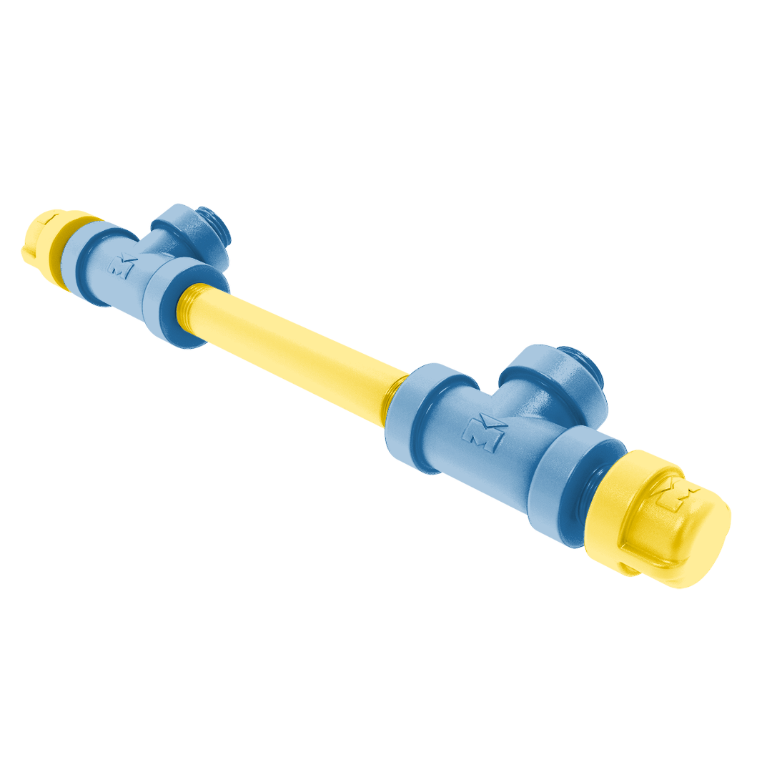 Collegiate Collection 7 Inch Overall Cabinet Pull Westwood Blue and Gold Edition