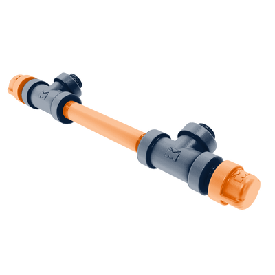 Collegiate Collection 7 Inch Overall Cabinet Pull Upstate New York Orange and Navy Edition