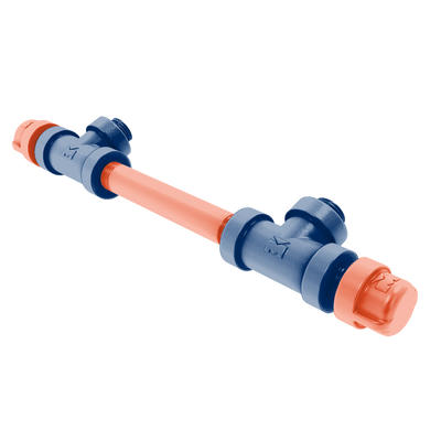 Collegiate Collection 7 Inch Overall Cabinet Pull Charlottesville Orange and Blue Edition