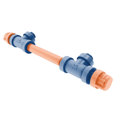 Collegiate Collection 7 Inch Overall Cabinet Pull Treasure Valley Blue and Orange Edition