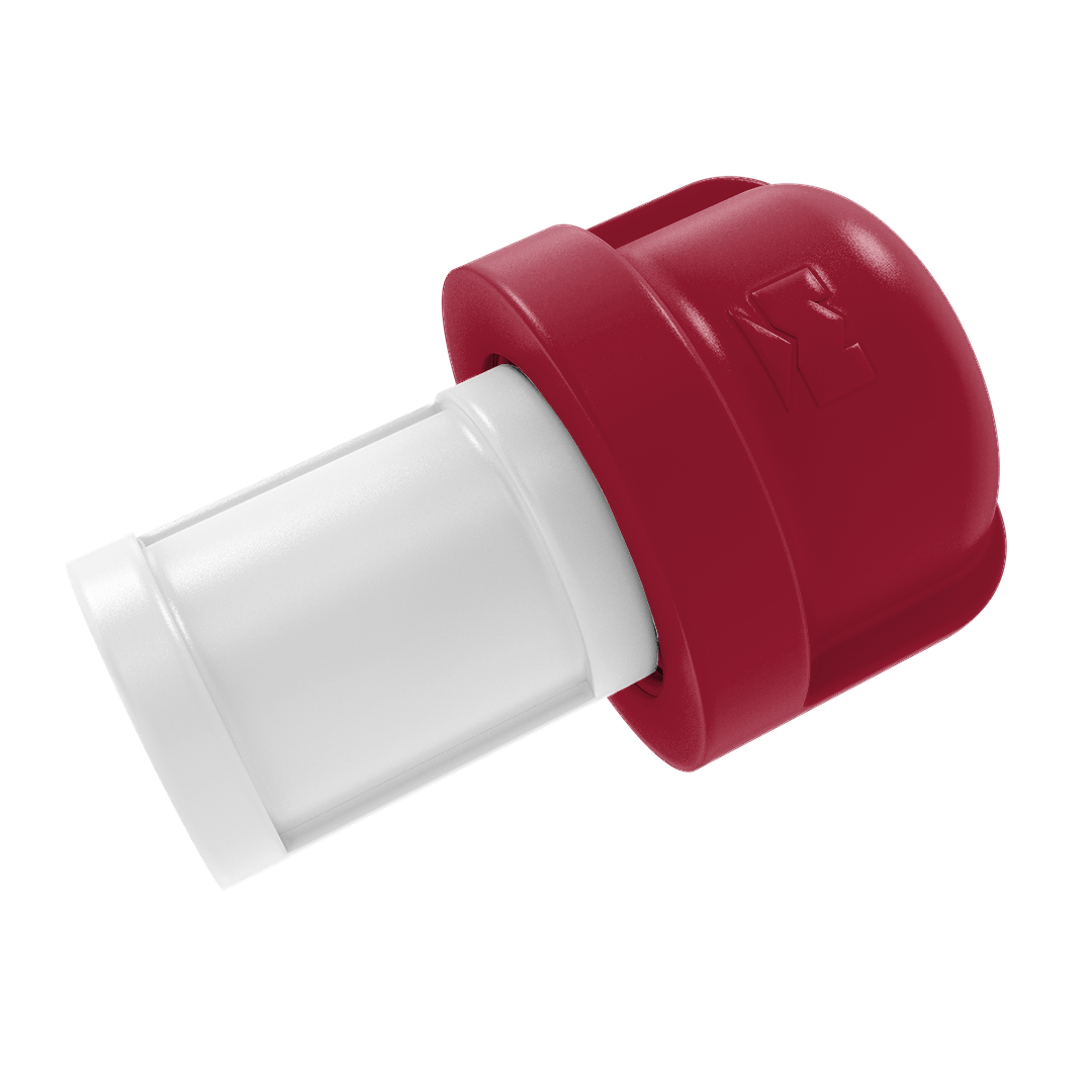 Collegiate Collection 1 Inch Cabinet Knob Tidewater Red and White Edition