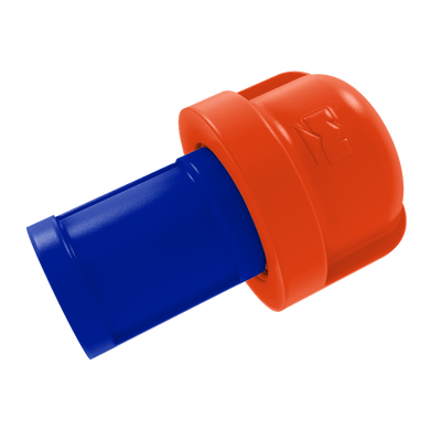 Collegiate Collection 1 Inch Cabinet Knob Swamp Blue and Orange Edition