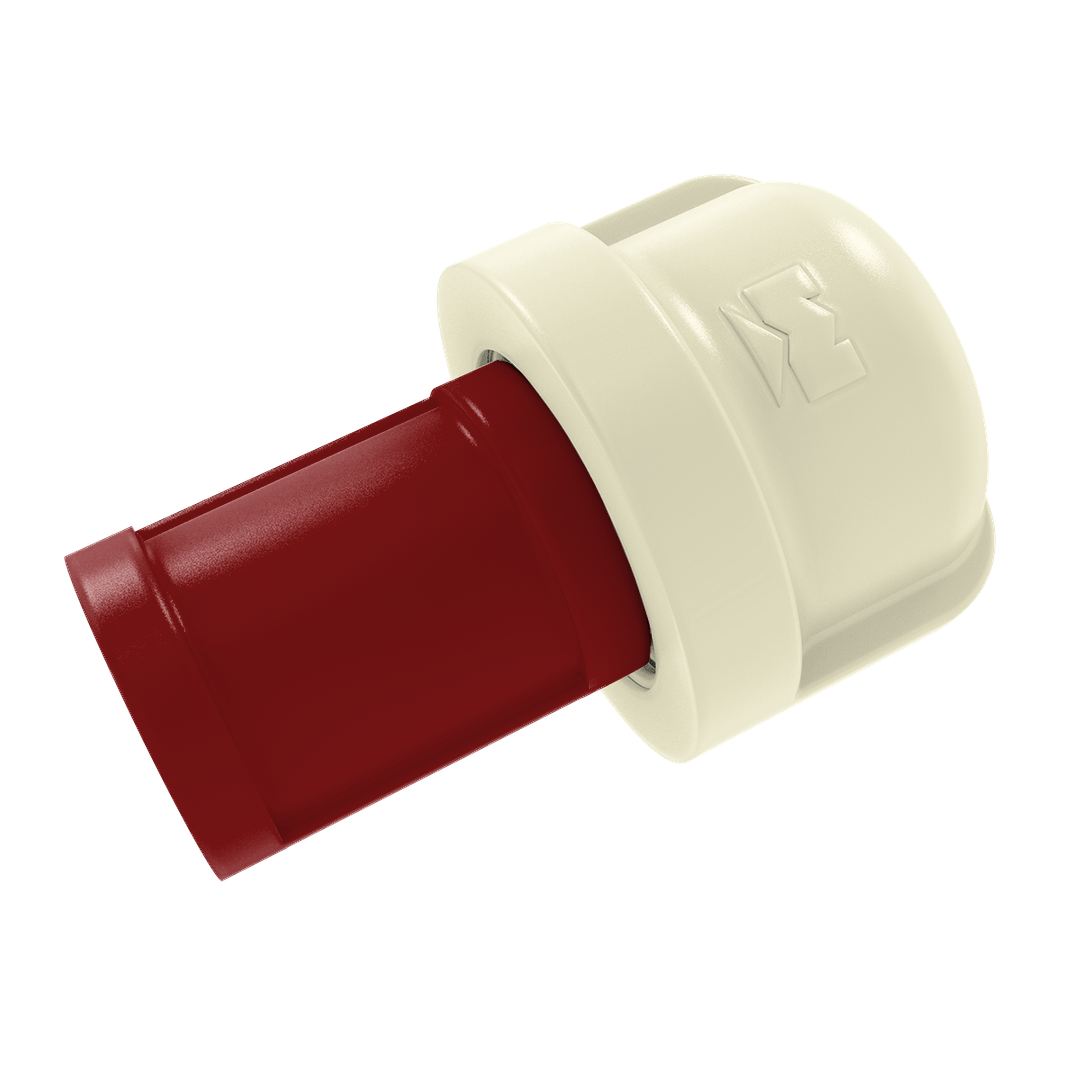 Collegiate Collection 1 Inch Cabinet Knob Norman Crimson and Cream Edition