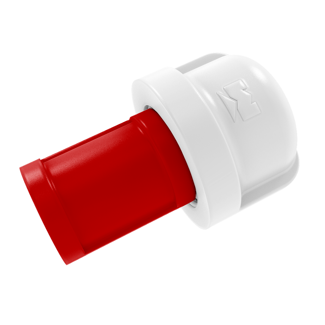 Collegiate Collection 1 Inch Cabinet Knob Cornhusker Red and White Edition