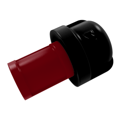 Collegiate Collection 1 Inch Cabinet Knob Columbia Garnet and Black Edition