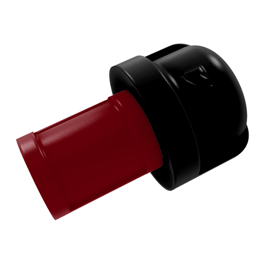 Collegiate Collection 1 Inch Cabinet Knob Columbia Garnet and Black Edition