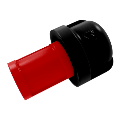 Collegiate Collection 1 Inch Cabinet Knob Lubbock Red and Black Edition
