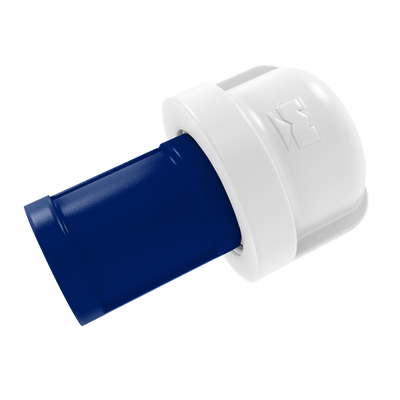 Collegiate Collection 1 Inch Cabinet Knob Durham Blue and White Edition