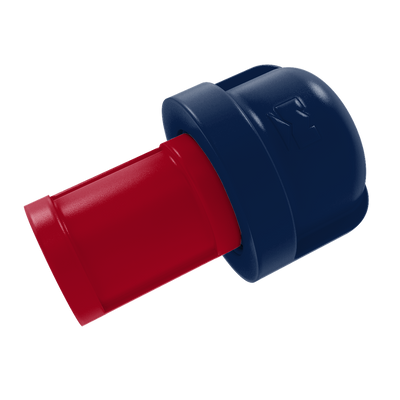 Collegiate Collection 1 Inch Cabinet Knob Tucson Red and Blue Edition