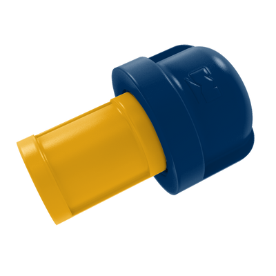 Collegiate Collection 1 Inch Cabinet Knob Bay Area Blue and Gold Edition