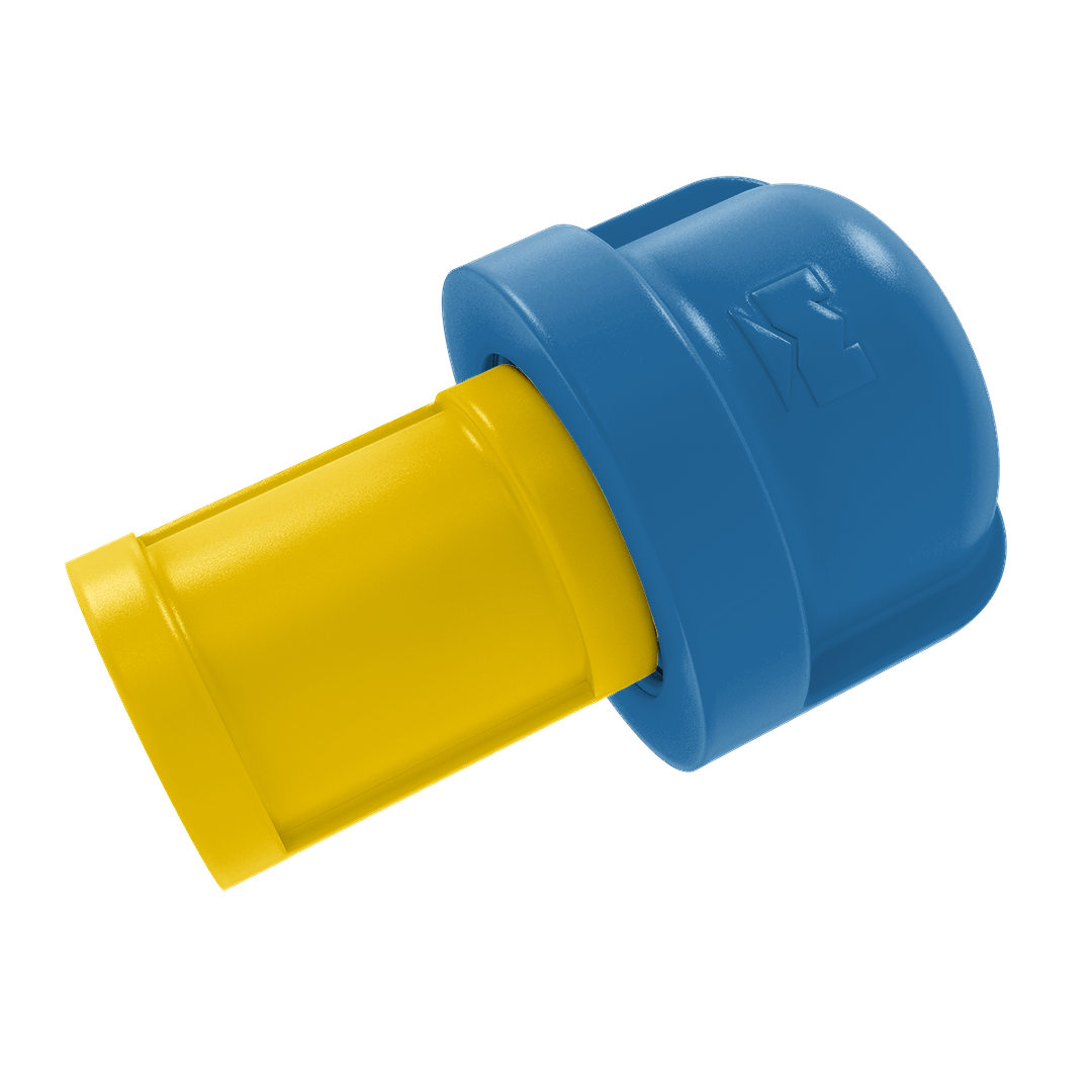 Collegiate Collection 1 Inch Cabinet Knob Westwood Blue and Gold Edition