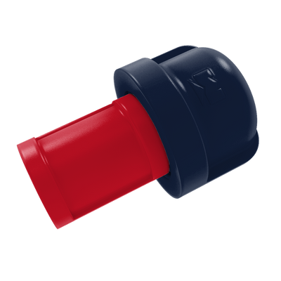 Collegiate Collection 1 Inch Cabinet Knob Oxford Red and Navy Edition