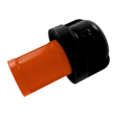 Collegiate Collection 1 Inch Cabinet Knob Corvallis Orange and Black Edition