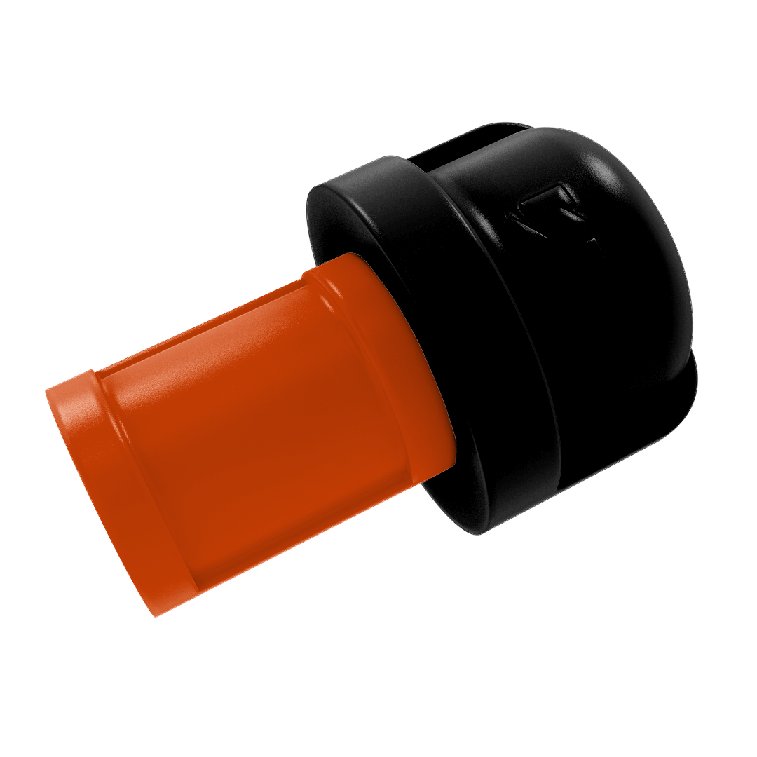 Collegiate Collection 1 Inch Cabinet Knob Corvallis Orange and Black Edition