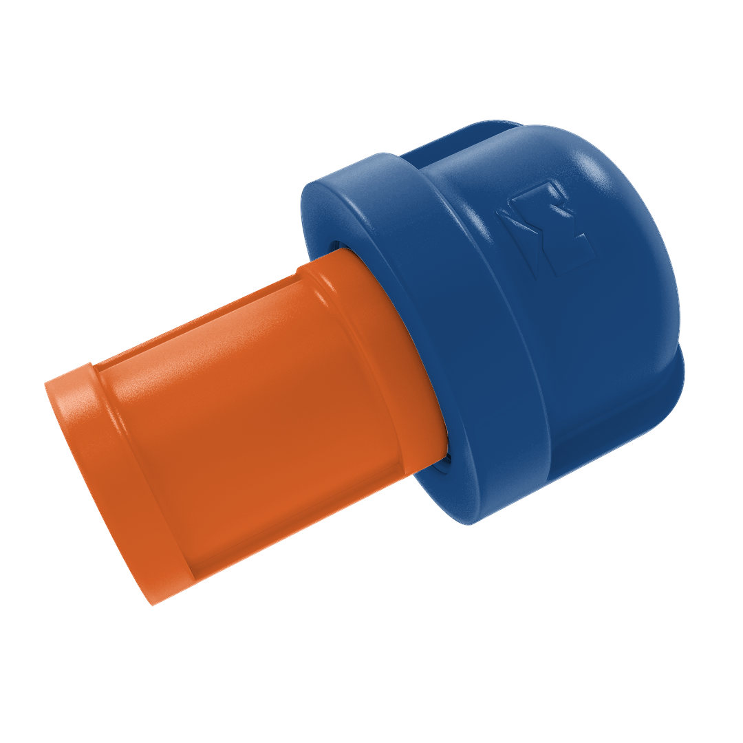 Collegiate Collection 1 Inch Cabinet Knob Treasure Valley Blue and Orange Edition