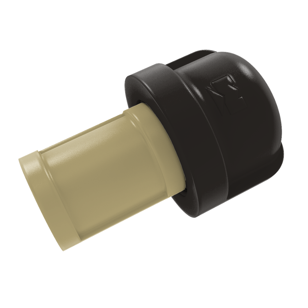 Collegiate Collection 1 Inch Cabinet Knob Boulder Black and Gold Edition