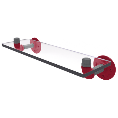 Collegiate Collection Glass Shelf Pullman Crimson and Gray Edition