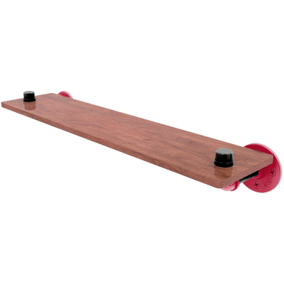 Collegiate Collection Wood Shelf Athens Red and Black Edition