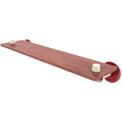 Collegiate Collection Wood Shelf Norman Crimson and Cream Edition